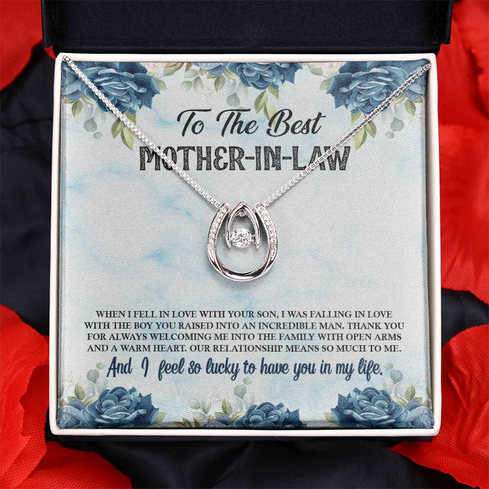 To Mother In Law - When I fell in love - Lucky In Love Necklace