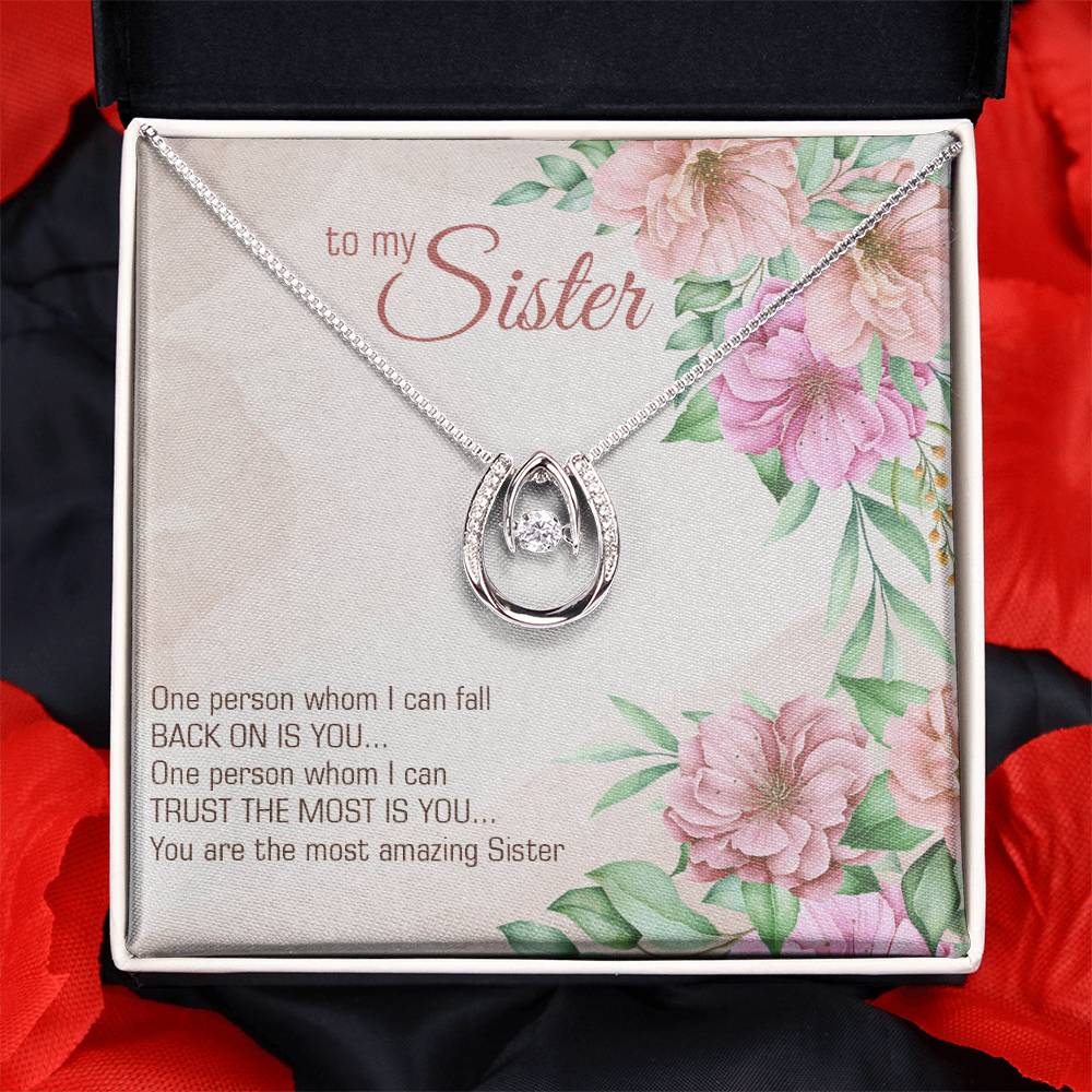 To Sister - One person - Lucky In Love Necklace