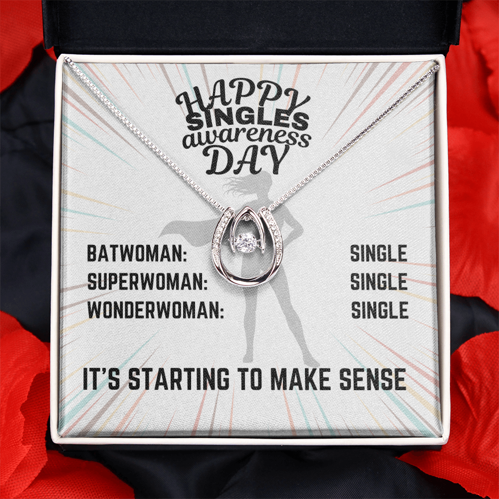 Happy Singles Awareness Day - Batwoman: Single - Lucky In Love Necklace