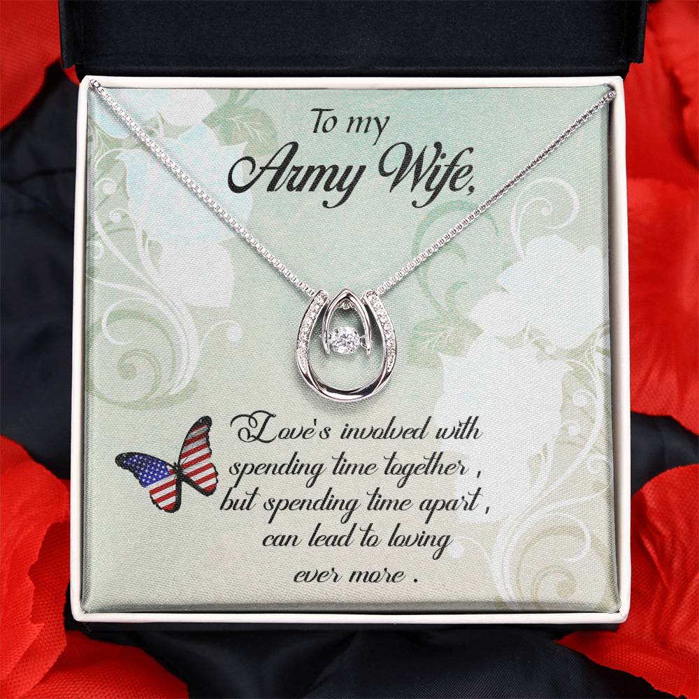 To Army Wife - Love's involved - Lucky In Love Necklace