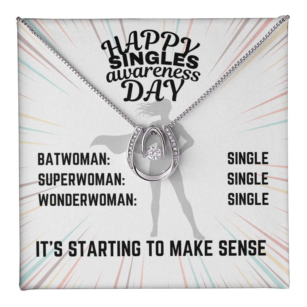 Happy Singles Awareness Day - Batwoman: Single - Lucky In Love Necklace