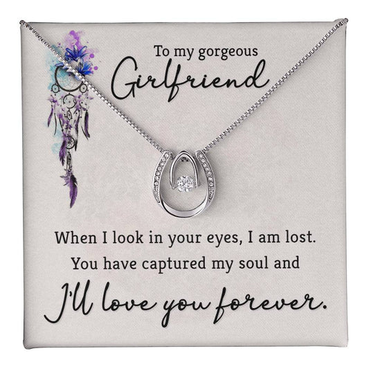 To Girlfriend - When I look - Lucky In Love Necklace