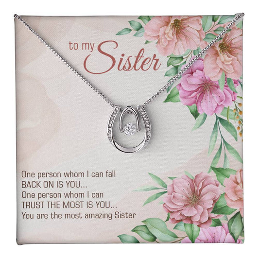 To Sister - One person - Lucky In Love Necklace