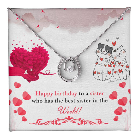 Birthday - To a sister - Lucky In Love Necklace