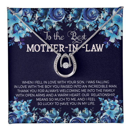 To Mother In Law - When I fell in love - Lucky In Love Necklace