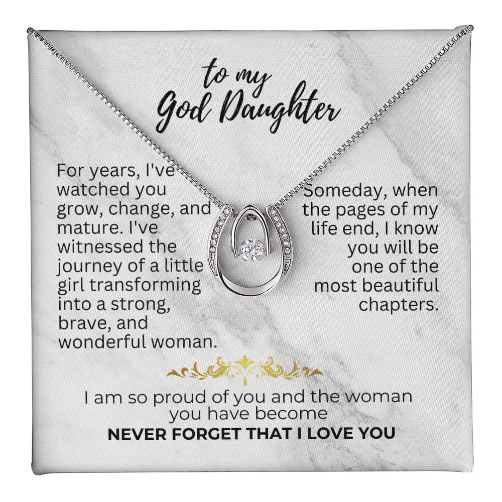 To God Daughter - For years - Lucky In Love Necklace