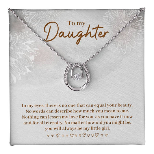 To Daughter - In my eyes - Lucky In Love Necklace