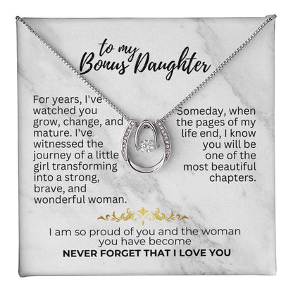 To Bonus Daughter - For years - Lucky In Love Necklace