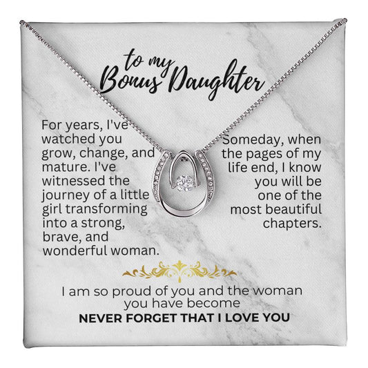 To Bonus Daughter - For years - Lucky In Love Necklace