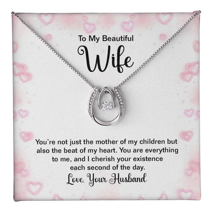 To Wife - You're not just - Lucky In Love Necklace