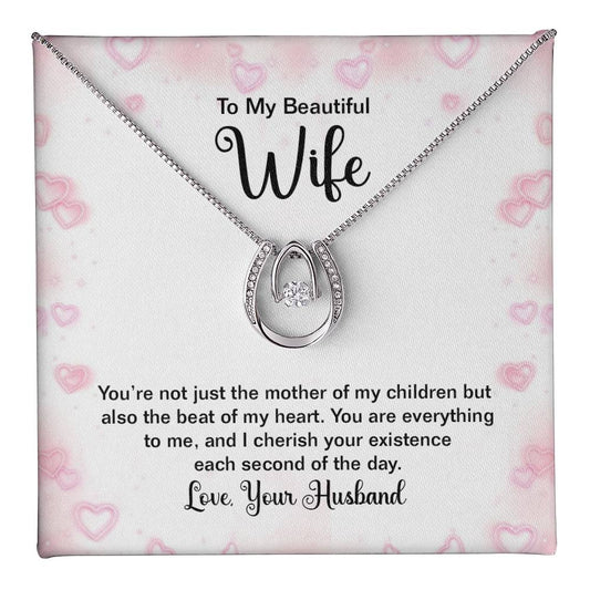 To Wife - You're not just - Lucky In Love Necklace