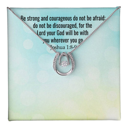 Verse - Joshua 1:8-9 - Lucky In Love Necklace