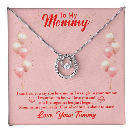 To Mom - I can hear - Lucky In Love Necklace