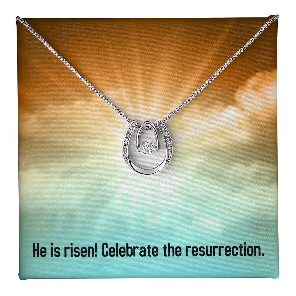 Easter - He is Risen - Lucky In Love Necklace