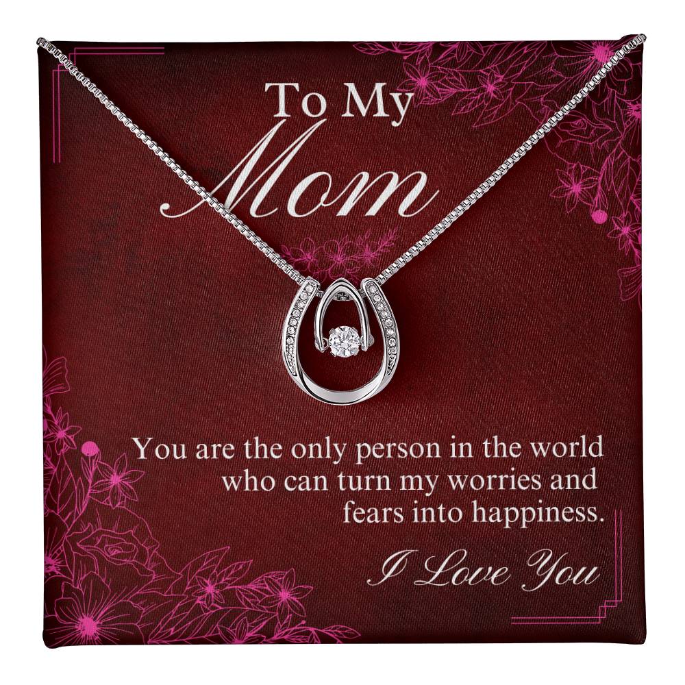 To Mom - You are - Lucky In Love Necklace