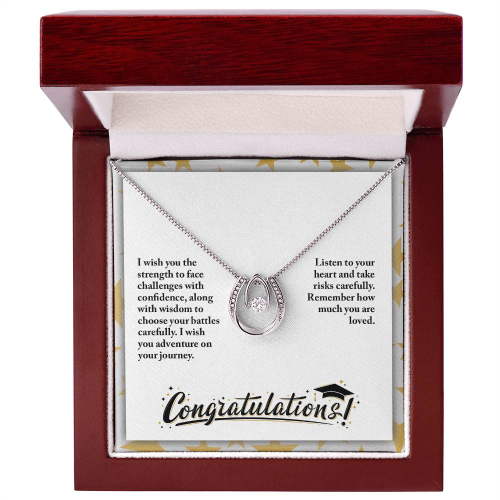 Graduation - I wish you the strength - Lucky In Love Necklace