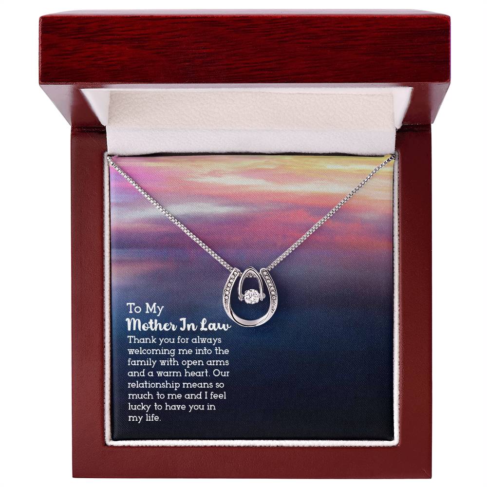 To Mother In Law - Thank you for always - Lucky In Love Necklace