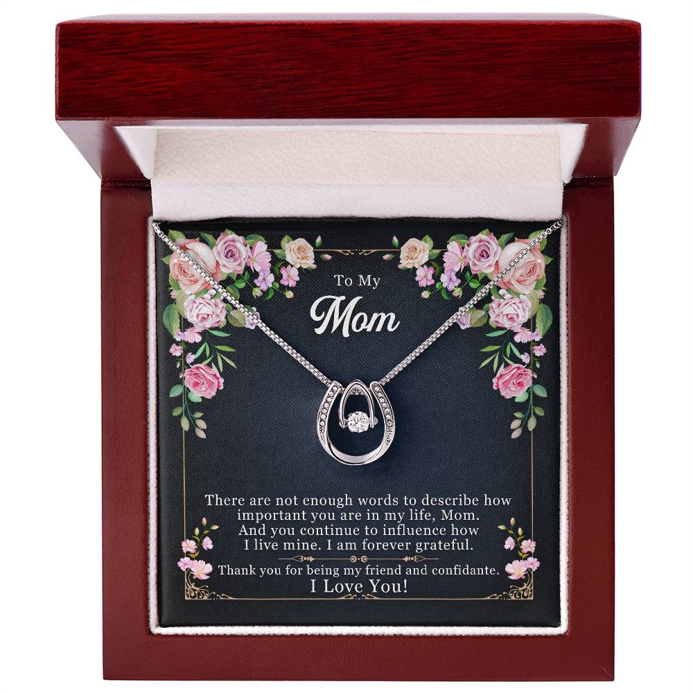 To Mom - There are not enough - Lucky In Love Necklace