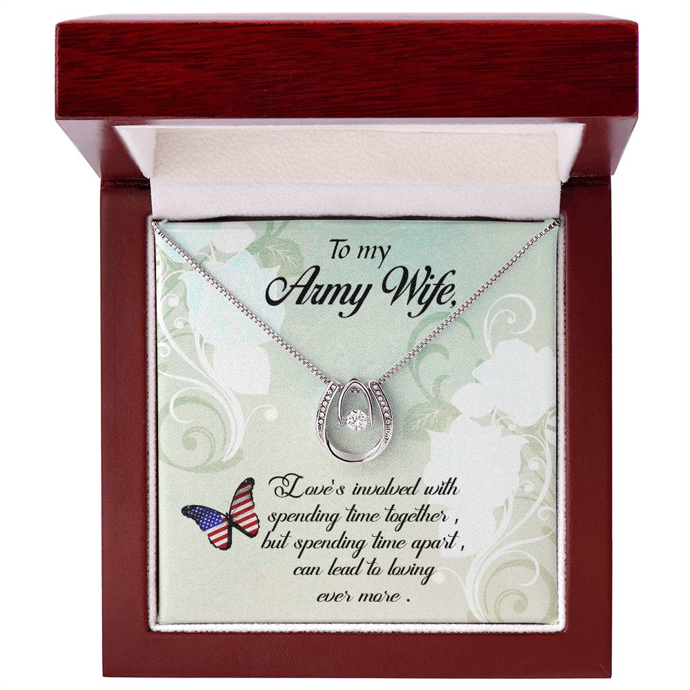 To Army Wife - Love's involved - Lucky In Love Necklace