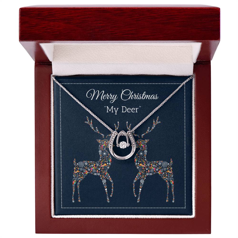 My Deer - Merry Christmas - Lucky In Love Necklace