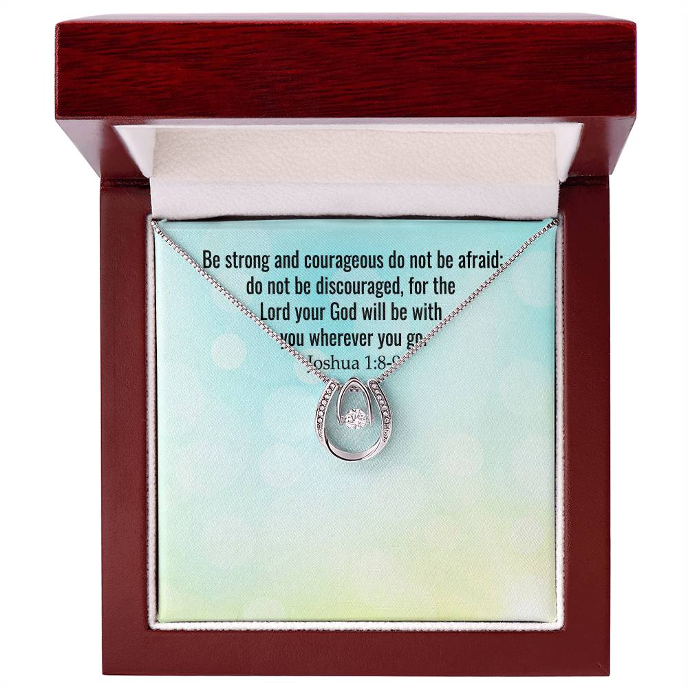 Verse - Joshua 1:8-9 - Lucky In Love Necklace