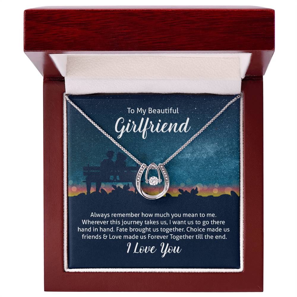 To Girlfriend - Always remember - Lucky In Love Necklace