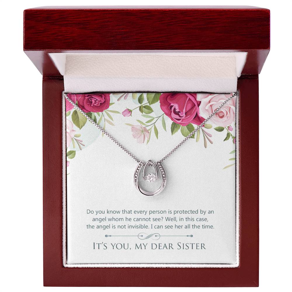 To Sister - Do you know - Lucky In Love Necklace