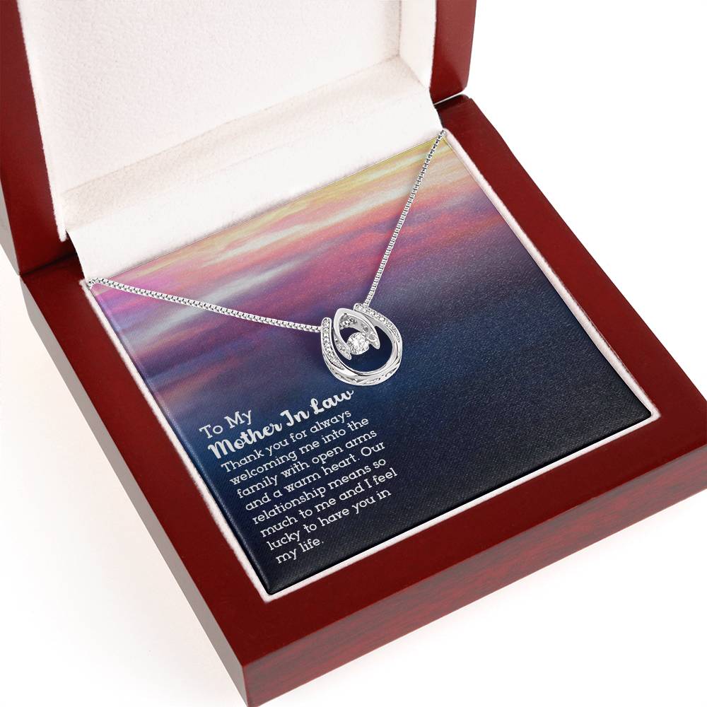 To Mother In Law - Thank you for always - Lucky In Love Necklace