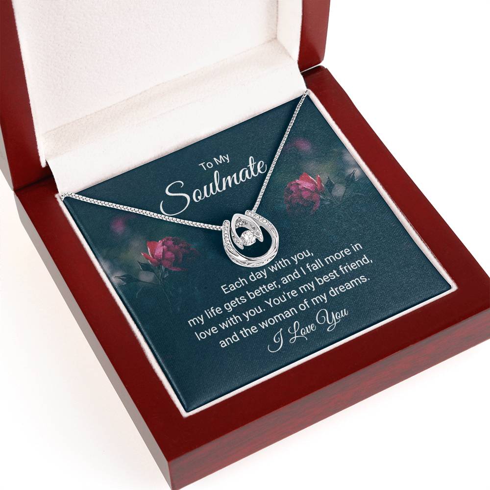 To Soulmate - Each day with you - Lucky In Love Necklace