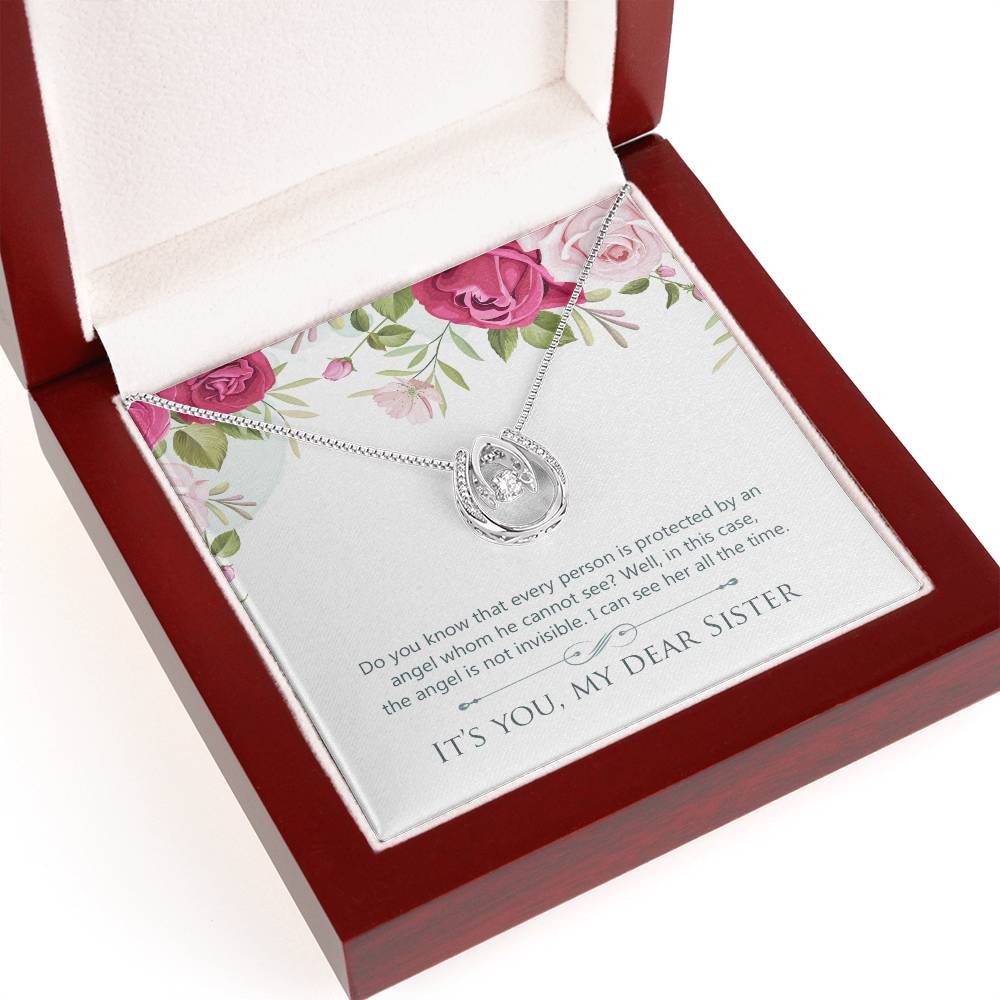 To Sister - Do you know - Lucky In Love Necklace