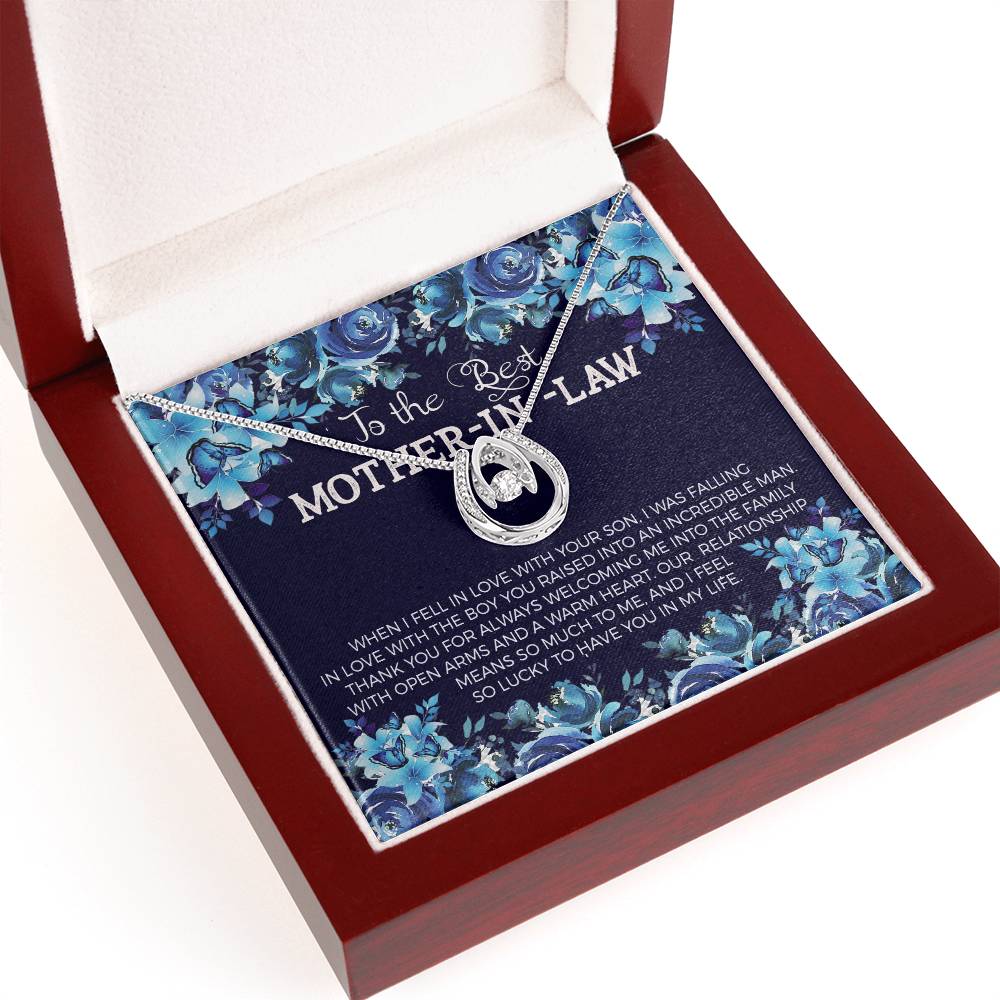 To Mother In Law - When I fell in love - Lucky In Love Necklace