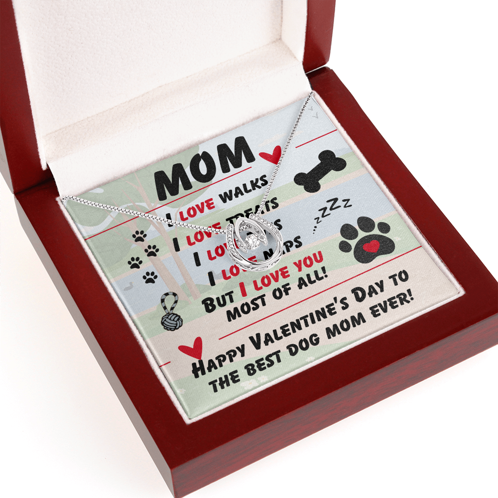 Mom - I love walks - Lucky In Love Necklace