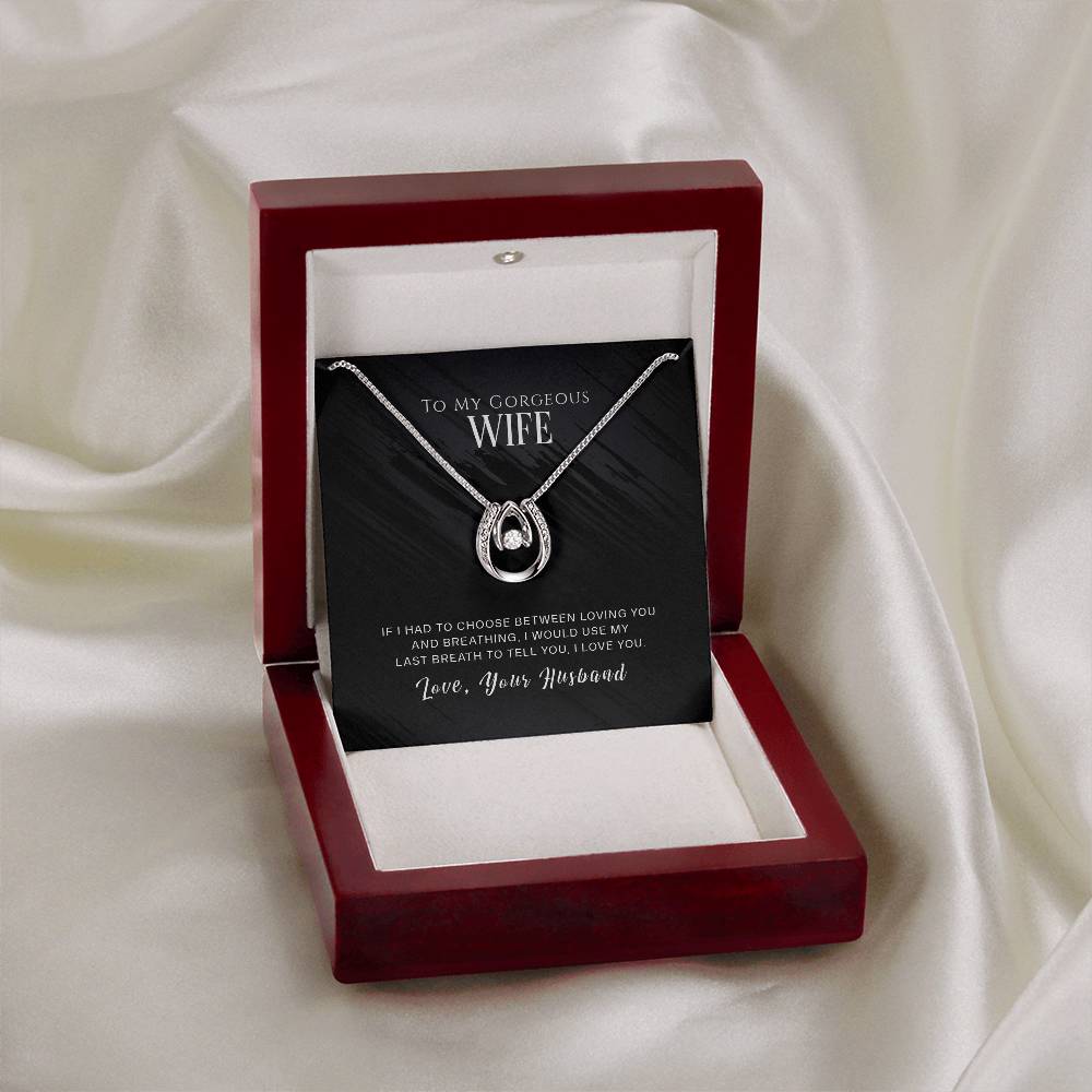 To Wife - If I had to choose - Lucky In Love Necklace