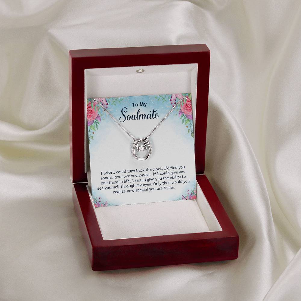 To Soulmate - I wish - Lucky In Love Necklace