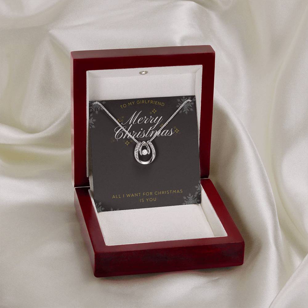 To Girlfriend - All I want for Christmas - Lucky In Love Necklace