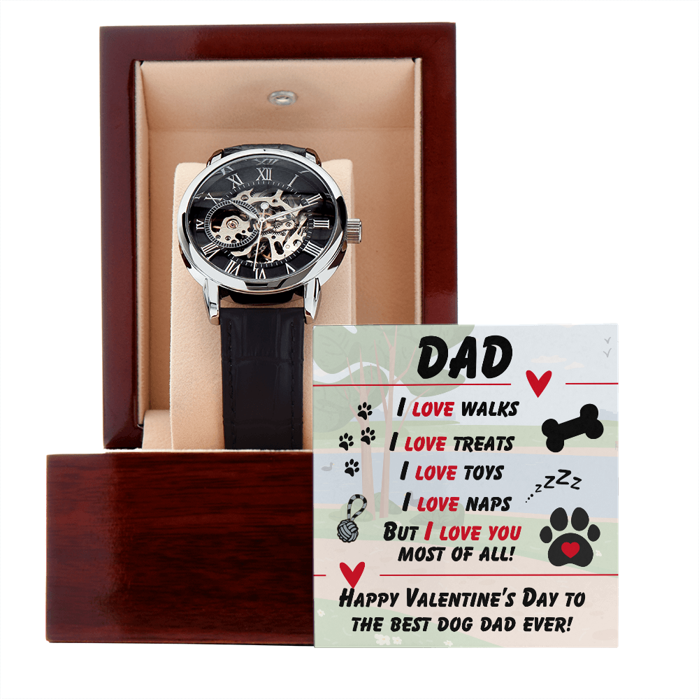 Dad - I love walks - Openwork Watch