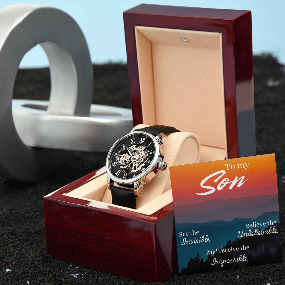 To Son - To my Son. See the - Openwork Watch