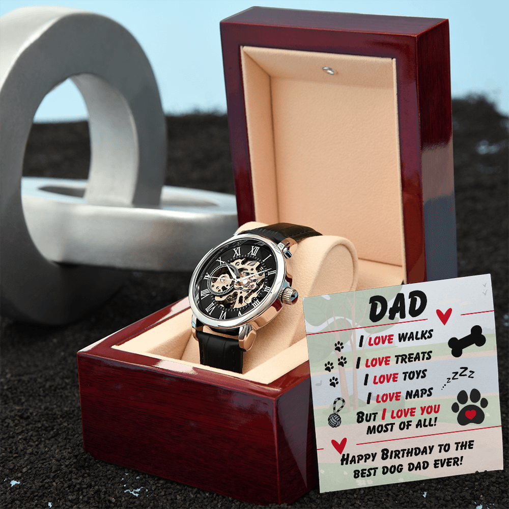 Dad - I love walks - Openwork Watch