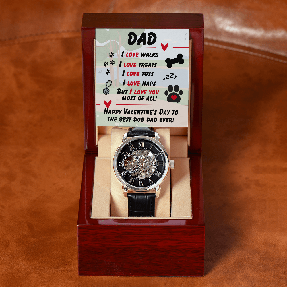 Dad - I love walks - Openwork Watch