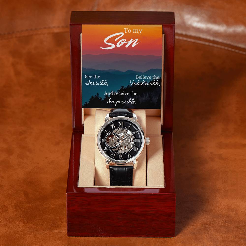 To Son - To my Son. See the - Openwork Watch