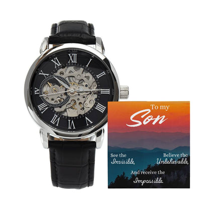 To Son - To my Son. See the - Openwork Watch