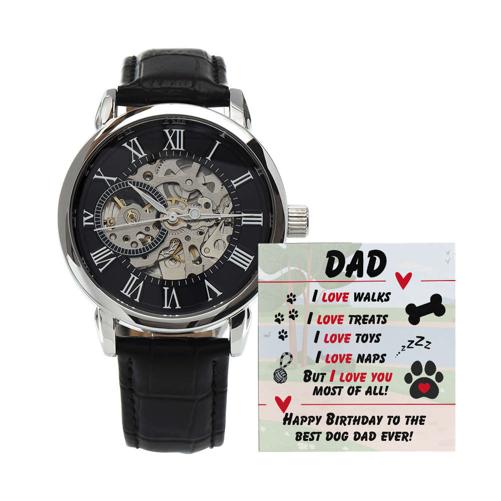 Dad - I love walks - Openwork Watch