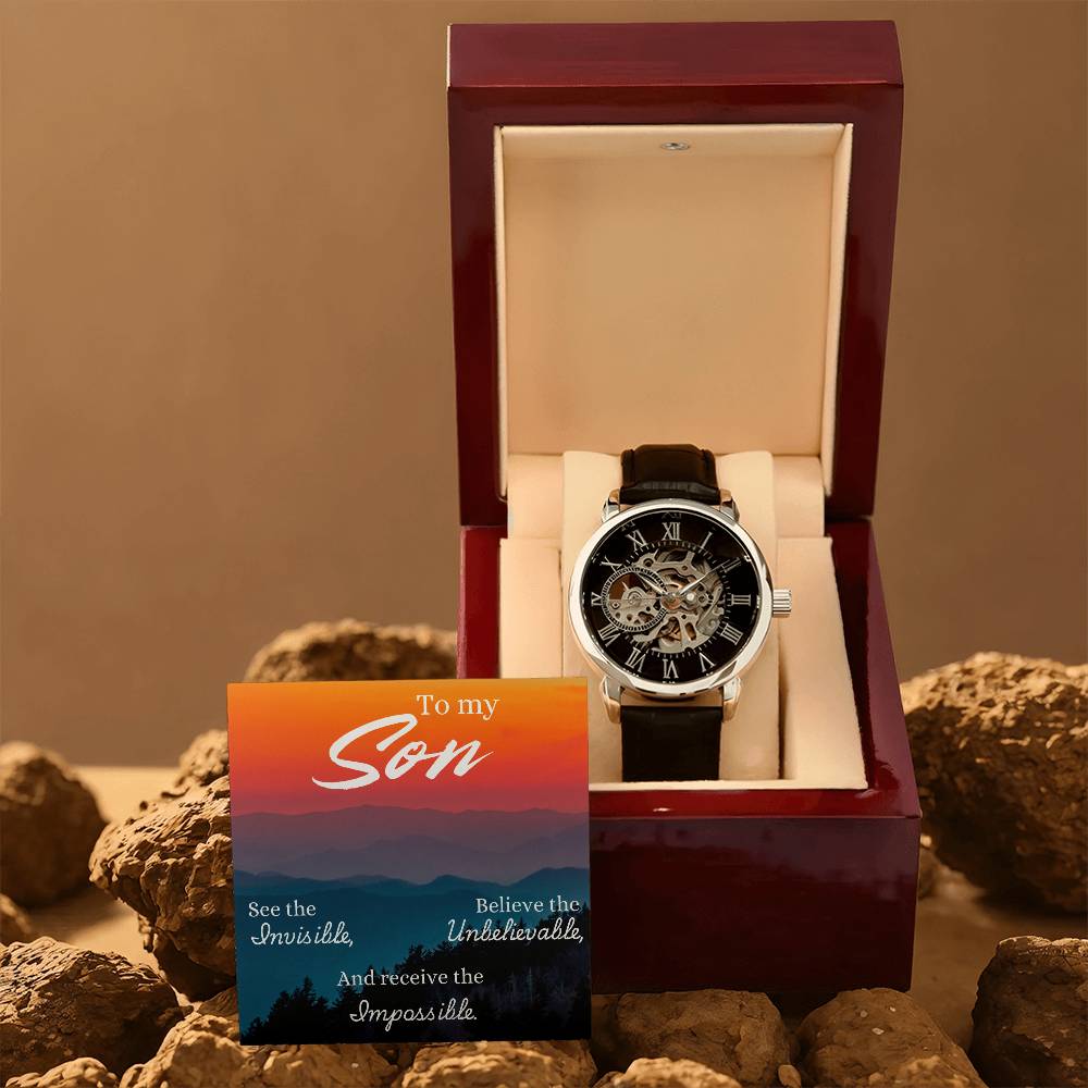 To Son - To my Son. See the - Openwork Watch