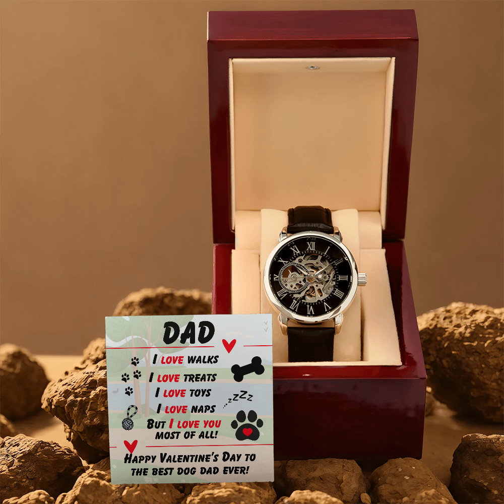 Dad - I love walks - Openwork Watch