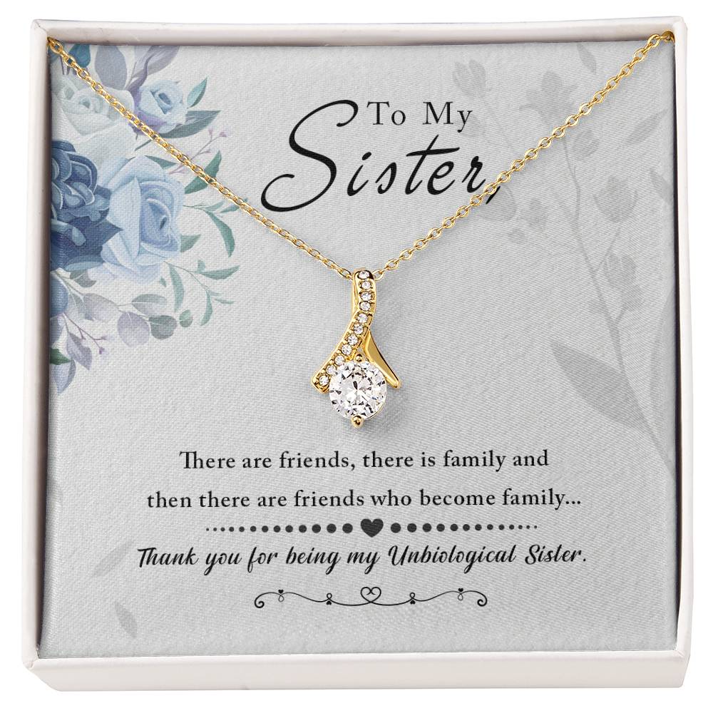 To Sister - There are friends - Alluring Beauty Necklace