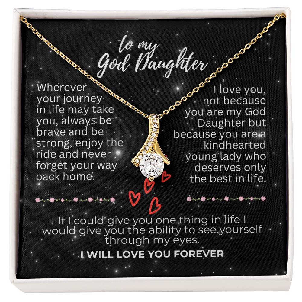 To God Daughter - Wherever your journey - Alluring Beauty Necklace