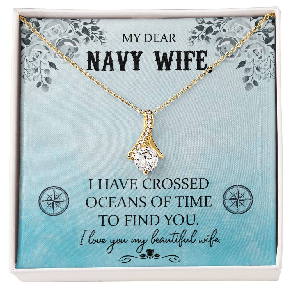 To Navy Wife - I have crossed - Alluring Beauty Necklace