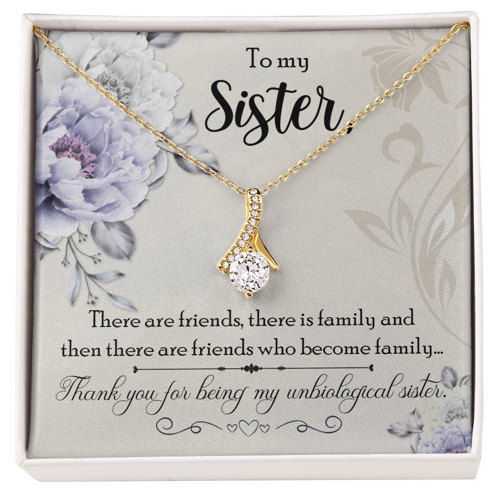 To Sister - There are friends - Alluring Beauty Necklace