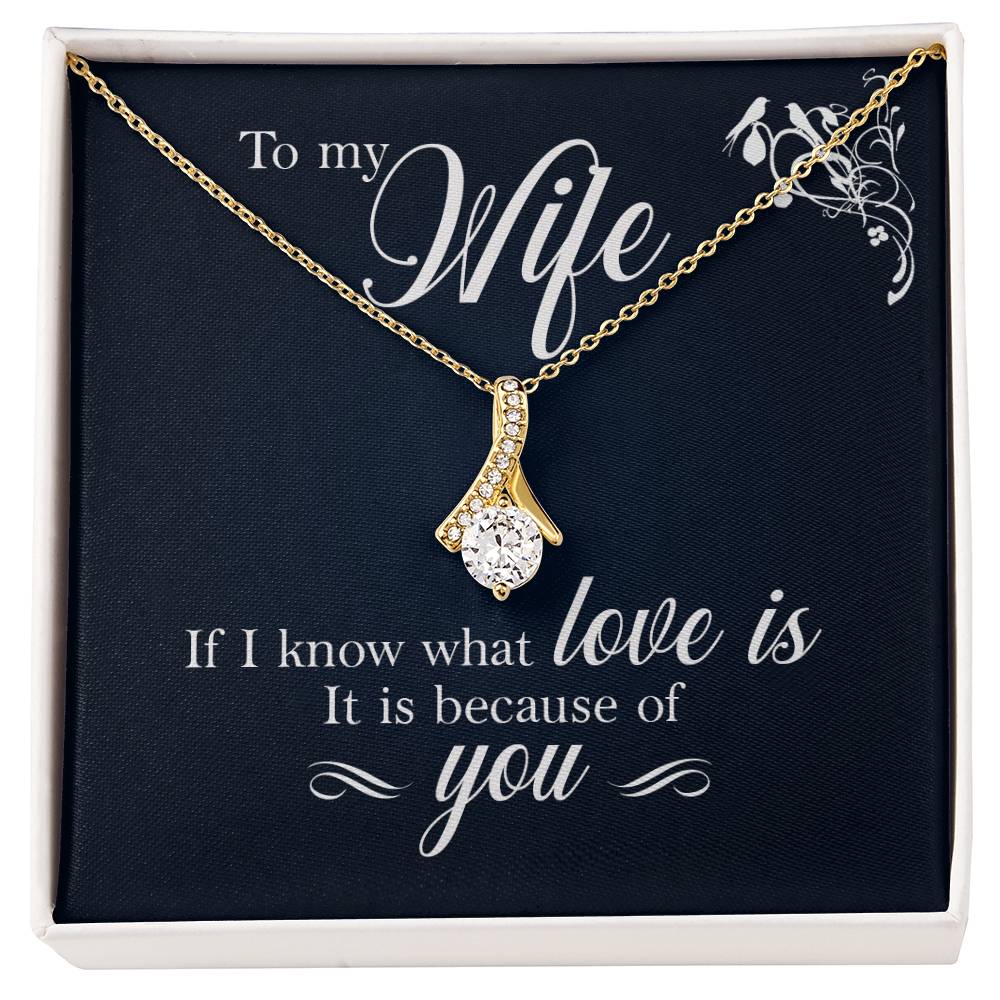 To Wife - If I know - Alluring Beauty Necklace