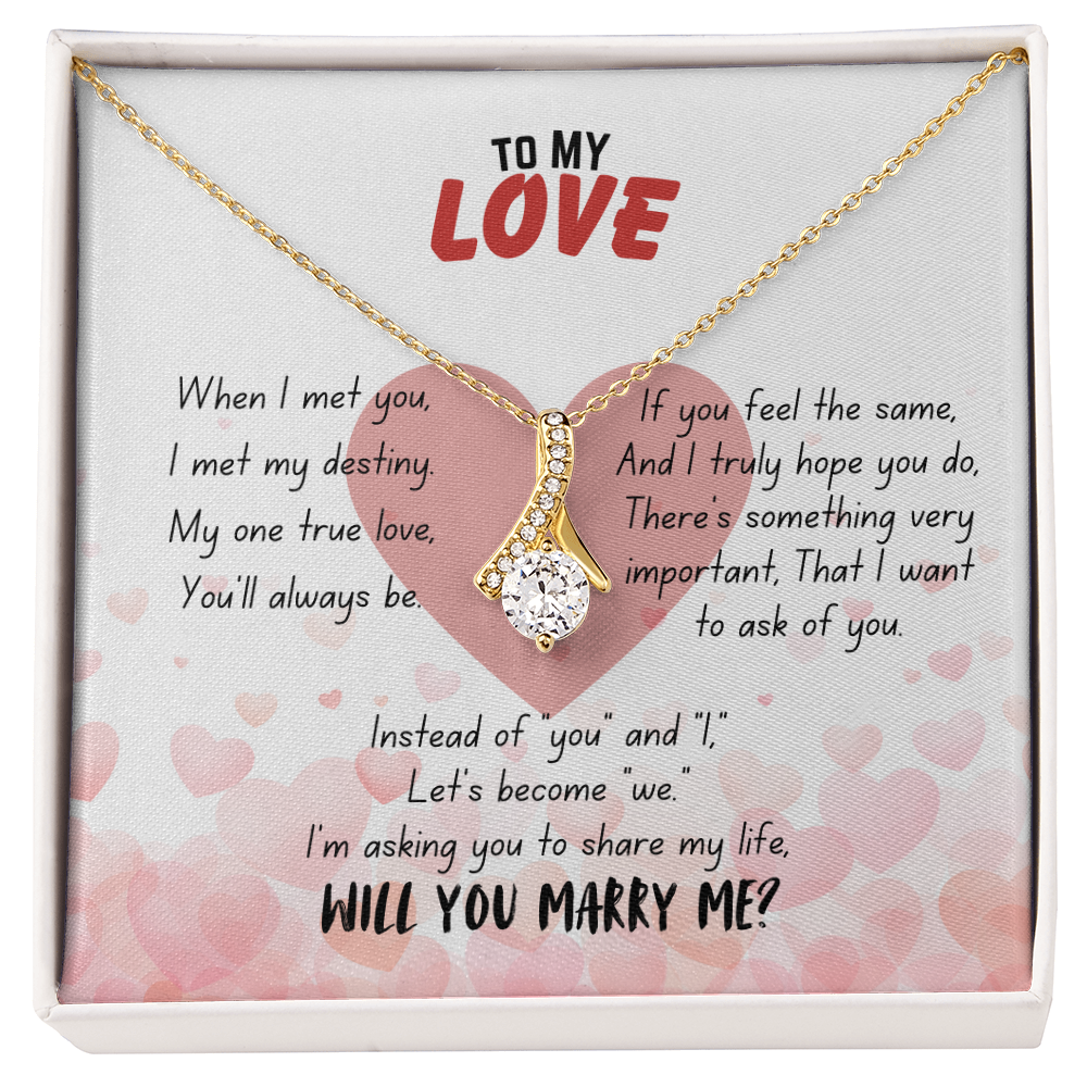 To my love - When I met you - Alluring Beauty Necklace